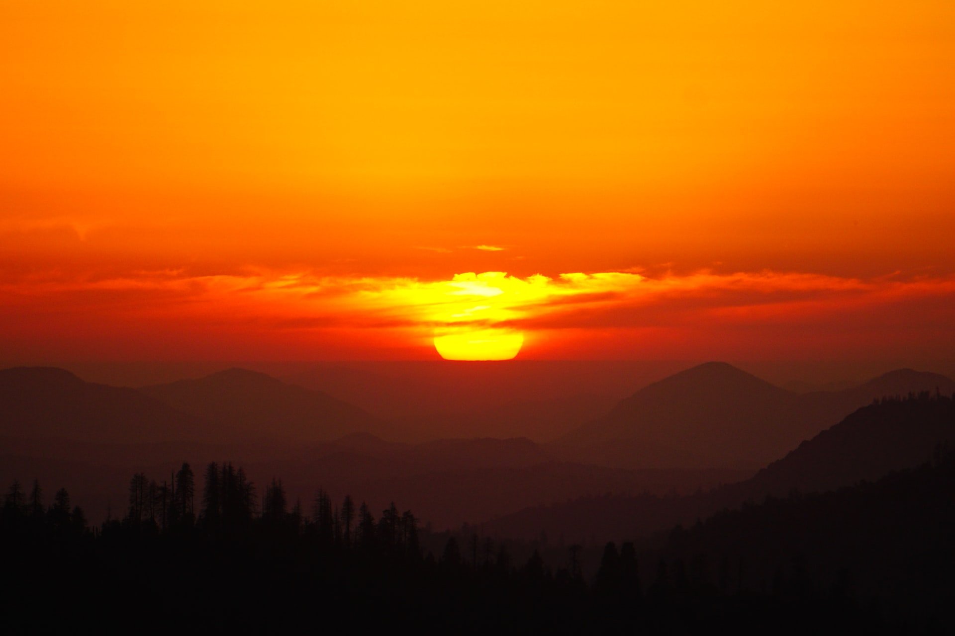 A sunset.